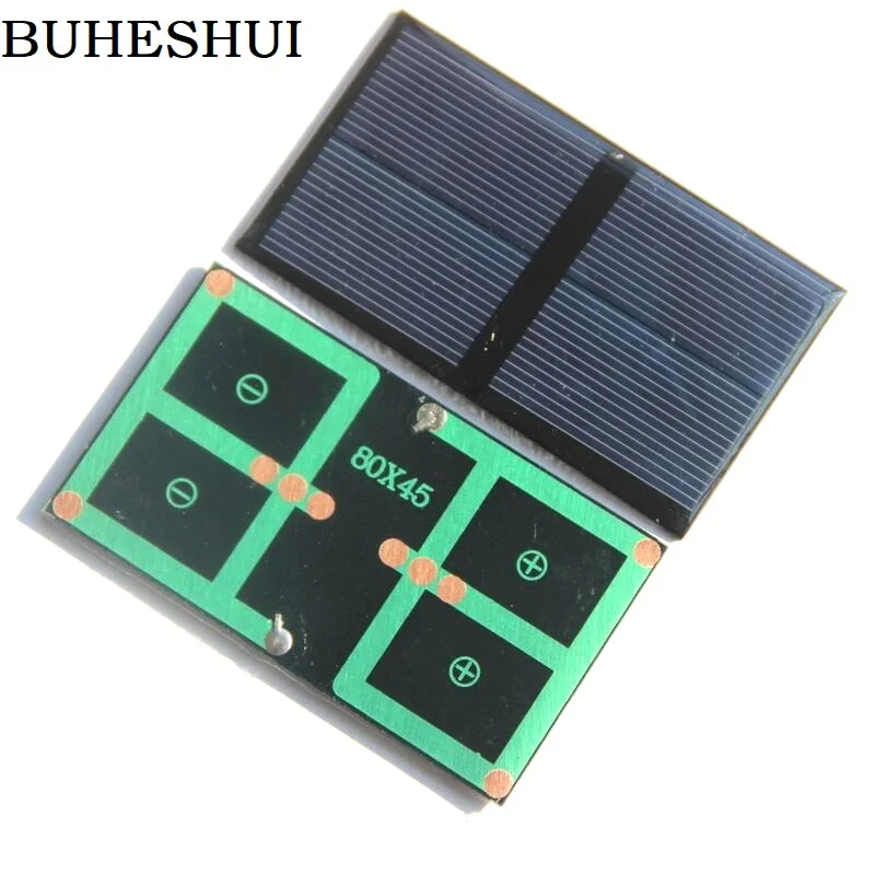 BUHESHUI Mini 0.5W 1V Solar Panel Polycrystalline Solar Cell Batteyr Charger For LED Light Stduy 80*45MM Epoxy 1000pcs Epoxy
BUHESHUI Mini 0.5W 1V Solar Panel Polycrystalline Solar Cell Batteyr Charger For LED Light Stduy 80*45MM Epoxy 1000pcs Epoxy