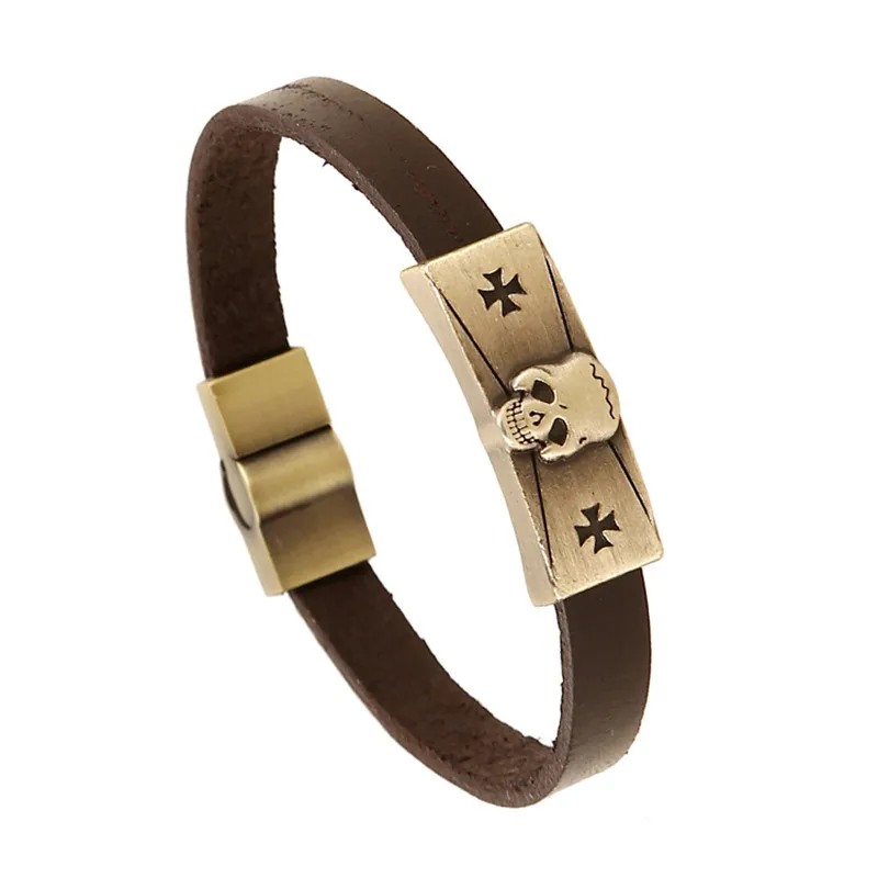 JUJIE Magnet Buckle Claps Leather Bracelets Cross Skull Leather Bracelet Metal Cuff Bangles For Women&Man Leather Jewelry
JUJIE Magnet Buckle Claps Leather Bracelets Cross Skull Leather Bracelet Metal Cuff Bangles For Women&Man Leather Jewelry