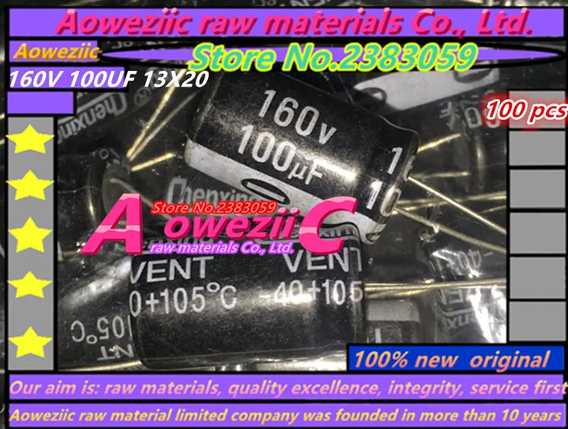 Aoweziic 100 шт. 160 в 100 мкФ 13X20 высокочастотный низкоомный электролитический конденсатор 100 мкФ 160 в 13*20
Aoweziic 100 шт. 160 в 100 мкФ 13X20 высокочастотный низкоомный электролитический конденсатор 100 мкФ 160 в 13*20