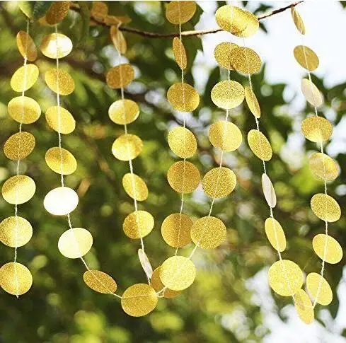glitter gold Circle Dots Wedding garlands Christmas Birthday nursery Baby shower banners engagement party buntings
glitter gold Circle Dots Wedding garlands Christmas Birthday nursery Baby shower banners engagement party buntings
