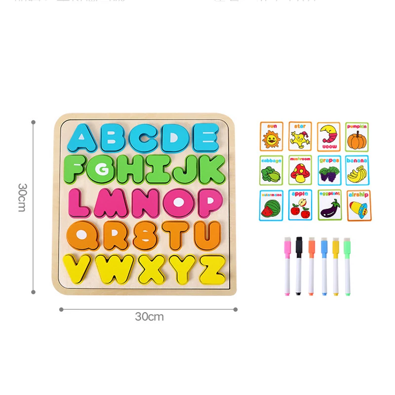 Montessori Toys 3 In 1 Alphabet Puzzles juguetes Drawing Toy Word Spelling Montessori Materials Wooden Toys For Children oyuncak
Montessori Toys 3 In 1 Alphabet Puzzles juguetes Drawing Toy Word Spelling Montessori Materials Wooden Toys For Children oyuncak