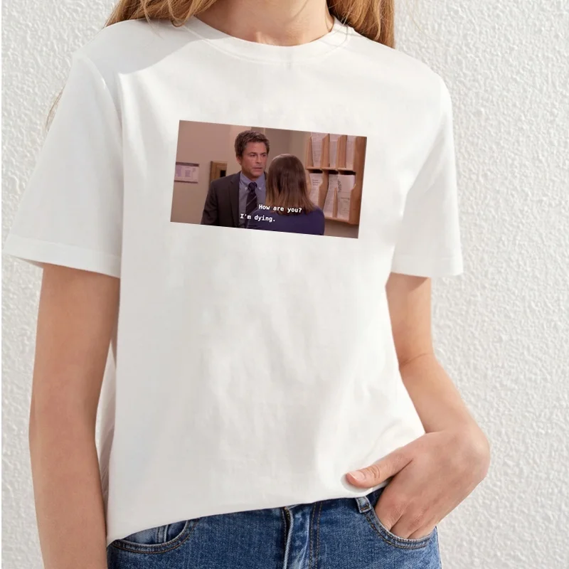 Hahayule-JF How Are You Im Dying Funny Printed T Shirts Famous Tv Show Printing Tee Tops
Hahayule-JF How Are You Im Dying Funny Printed T Shirts Famous Tv Show Printing Tee Tops