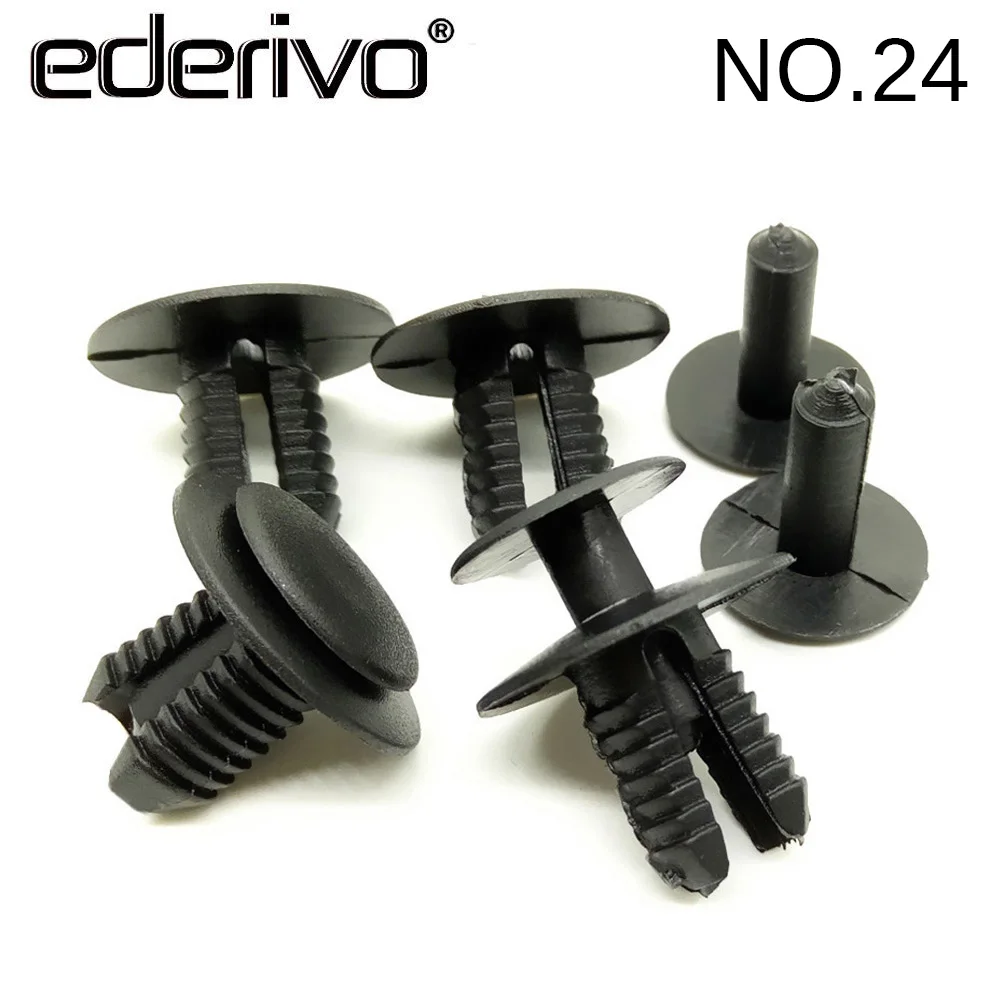 Ederivo 24 # шт. 1 мм 8 авто Универсальный пластиковые заклепки крепежи клип багажник