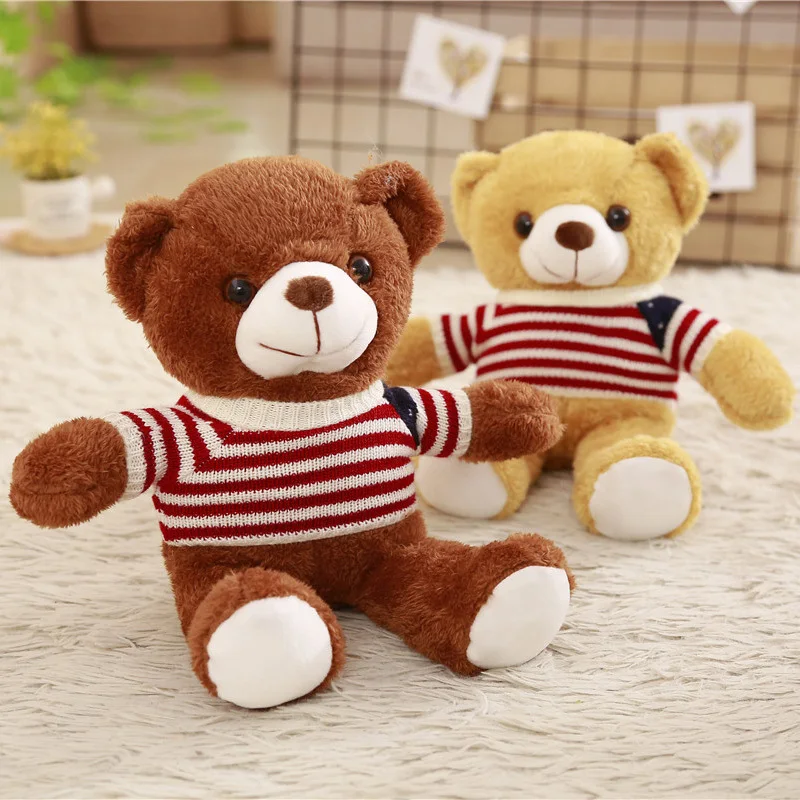 Wholesale 5 Pieces A Lot 30/35 Cm Soft Plush Sweater Bears Plush Toy Stuffed Animal Teddy Bear Bed Toy For Children's Gift
Wholesale 5 Pieces A Lot 30/35 Cm Soft Plush Sweater Bears Plush Toy Stuffed Animal Teddy Bear Bed Toy For Children's Gift