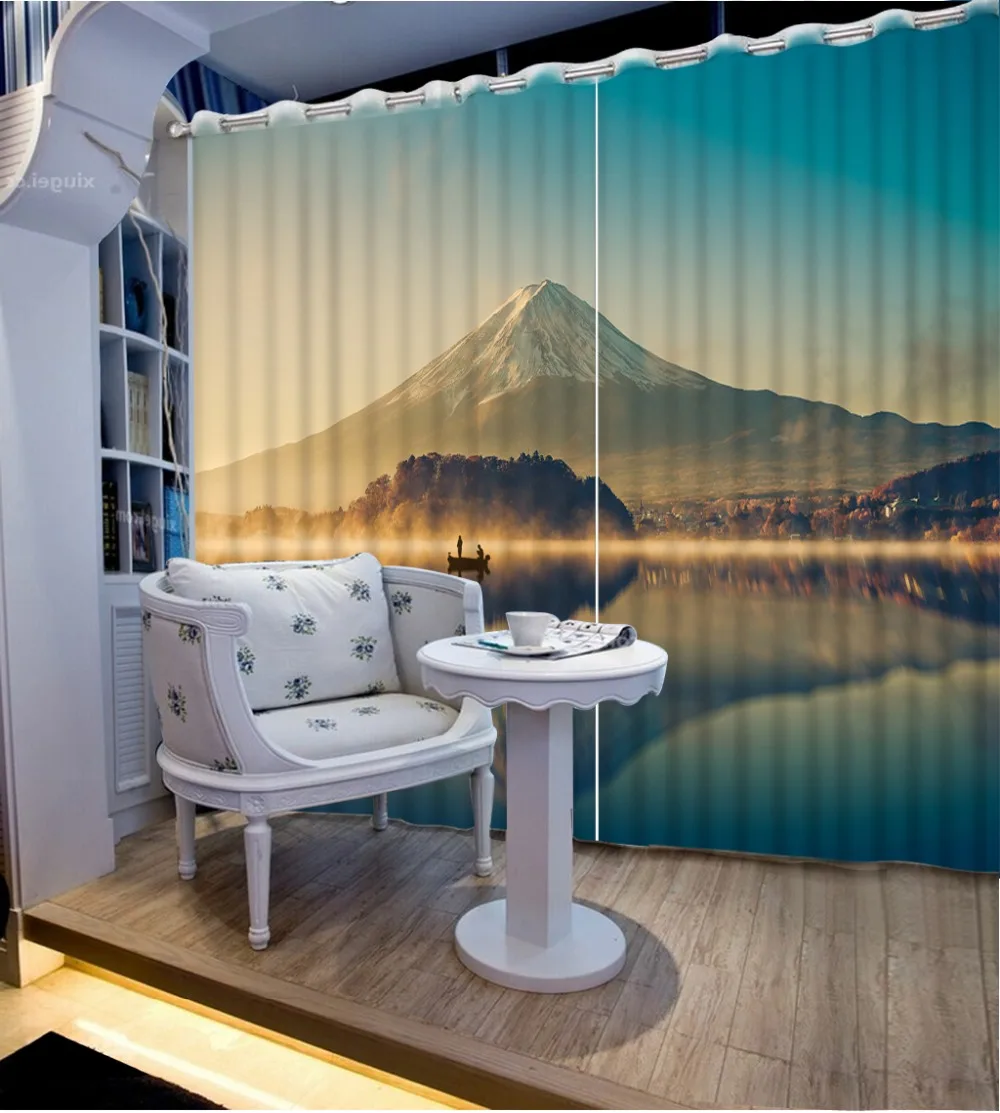 farmhouse style curtains home decor Mountain lake surface for living room bedroom Hotel high quality walls 3d cortinas
farmhouse style curtains home decor Mountain lake surface for living room bedroom Hotel high quality walls 3d cortinas