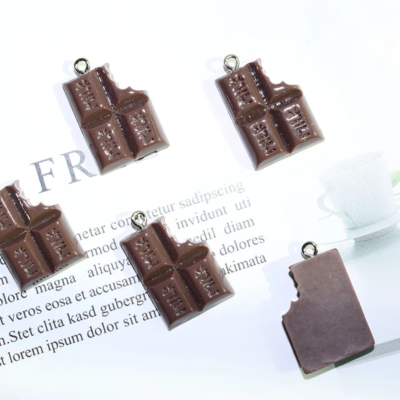 MRHUANG 10pcs/pack 17*24mm Milk Chocolate Resin Charms fit Necklace bracelet DIY Fashion Jewelry Accessory
MRHUANG 10pcs/pack 17*24mm Milk Chocolate Resin Charms fit Necklace bracelet DIY Fashion Jewelry Accessory