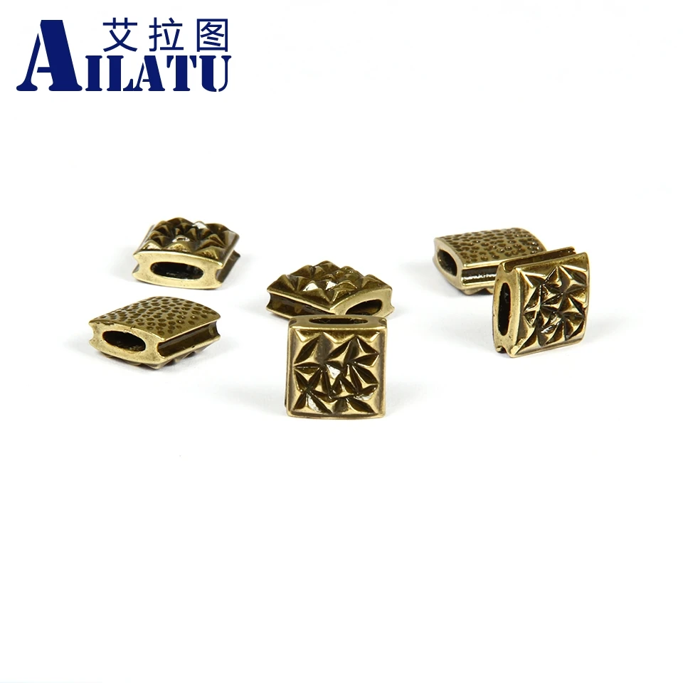Ailatu 10pcs/lot Antique Bronze and Silver Color Copper Square Charm Beads Decorated for DIY Fashion Jewelry
Ailatu 10pcs/lot Antique Bronze and Silver Color Copper Square Charm Beads Decorated for DIY Fashion Jewelry