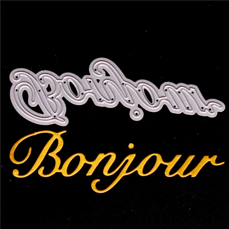 Фото Французские слова металлические штампы форма ножа скрапбук бумага ремесло