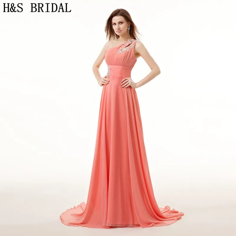 H&S BRIDAL One Shoulder cheap long evening dresses Lace Applique Draped Evening Gown Chiffon Prom Dress vestido de festa
H&S BRIDAL One Shoulder cheap long evening dresses Lace Applique Draped Evening Gown Chiffon Prom Dress vestido de festa