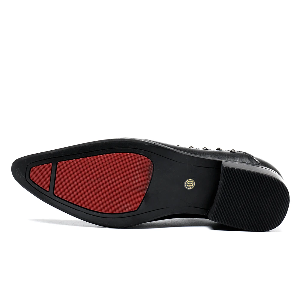 Christia Bella Business Formal Shoes with Rivet Italian Dress Shoes Men Black Genuine Leather Pointed Toe Wedding Party Shoes
Christia Bella Business Formal Shoes with Rivet Italian Dress Shoes Men Black Genuine Leather Pointed Toe Wedding Party Shoes