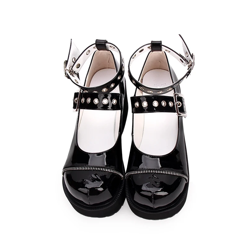 Angelic imprint New Arrival Punk Lolita style flock Leather Women High Heel Chunky Heel shoes size 35-46 9893
Angelic imprint New Arrival Punk Lolita style flock Leather Women High Heel Chunky Heel shoes size 35-46 9893
