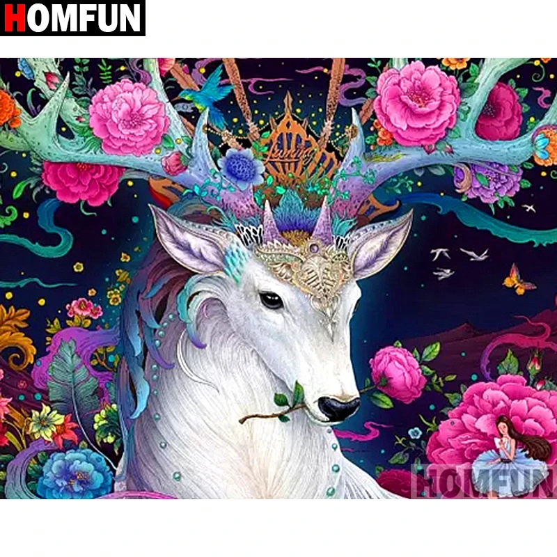 Алмазная 5D картина HOMFUN «сделай сам», вышивка крестиком «животное, олень, цветок», прямоугольной/круглой формы, домашний декор, подарок, A10196
Алмазная 5D картина HOMFUN «сделай сам», вышивка крестиком «животное, олень, цветок», прямоугольной/круглой формы, домашний декор, подарок, A10196