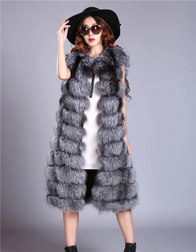 LIYAFUR Women's 100% Real Genuine Full Pelt Silver Fox Fur X-Long Sleeveless Vest Waistcoat Gilet XXXXL Plus Size Custom Made
LIYAFUR Women's 100% Real Genuine Full Pelt Silver Fox Fur X-Long Sleeveless Vest Waistcoat Gilet XXXXL Plus Size Custom Made