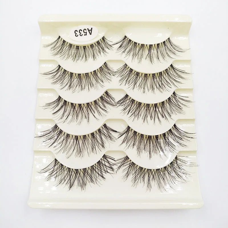 5 Pairs 3D Transparent Flat Crisscross-lashes Plastic Fake Lashes Eye Makeup Tools
5 Pairs 3D Transparent Flat Crisscross-lashes Plastic Fake Lashes Eye Makeup Tools