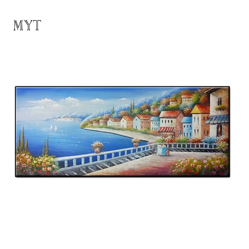 Luxury Villa By The Sea Handpainted Oil Paintings Living Room Wall Pictures Large Canvas Wall Art Mediterranean Sea Painting
Luxury Villa By The Sea Handpainted Oil Paintings Living Room Wall Pictures Large Canvas Wall Art Mediterranean Sea Painting
