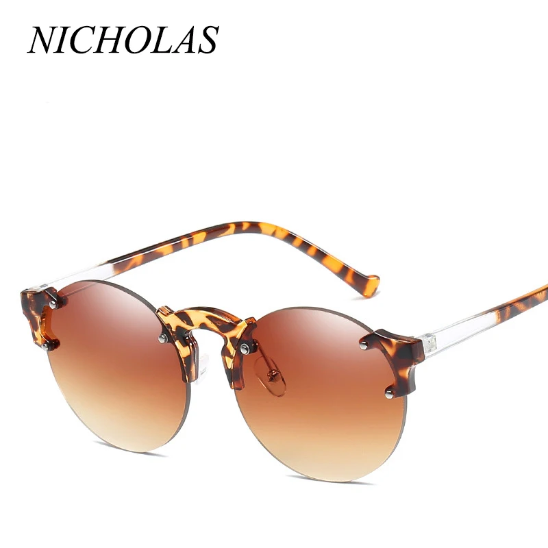 Солнцезащитные очки без оправы NICHOLAS женские брендовые дизайнерские