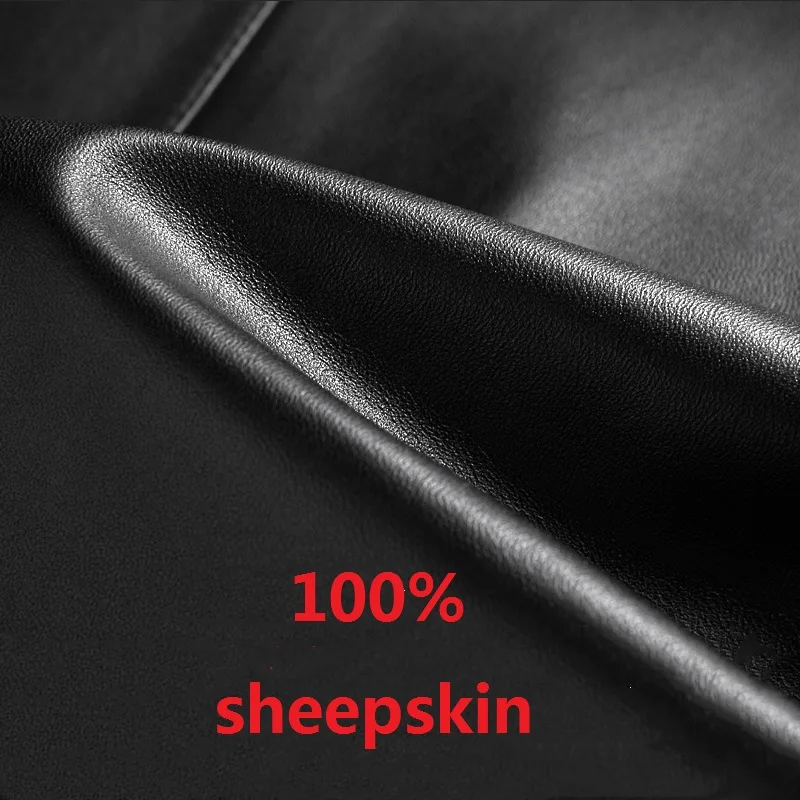 Men's leather Jacket design stand collar Coat Men casual motorcycle leather coat Mens 100% Sheepskin jackets Windbreaker Coats
Men's leather Jacket design stand collar Coat Men casual motorcycle leather coat Mens 100% Sheepskin jackets Windbreaker Coats