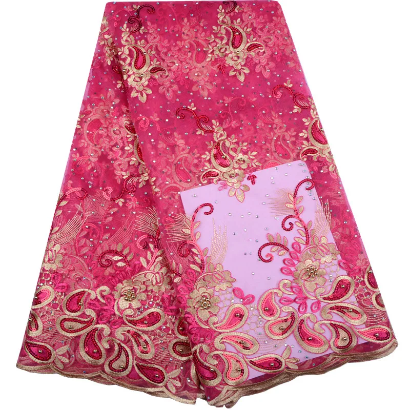 Latest Net French Lace Material High Quality Net African Lace Fabric With Sequins And Beads Nigerian Wedding African Lace F986
Latest Net French Lace Material High Quality Net African Lace Fabric With Sequins And Beads Nigerian Wedding African Lace F986