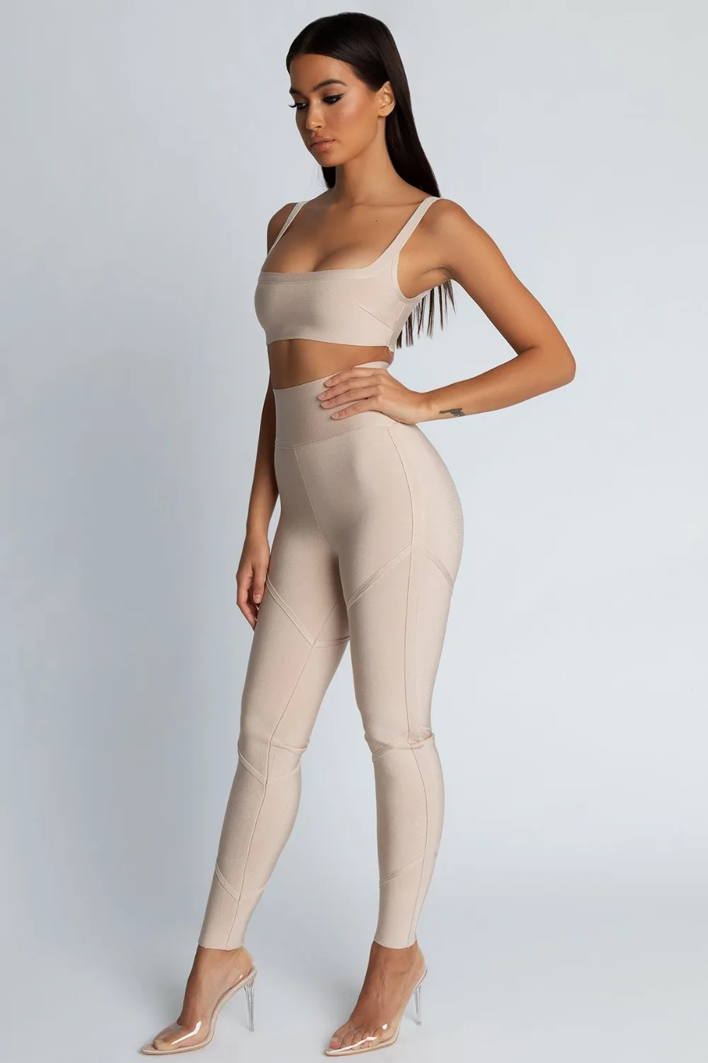 New Fashion Sexy Women Sets Square Collar Tops Full Pants Simple Rayon Bandage Evening Party Sets Top Quality
New Fashion Sexy Women Sets Square Collar Tops Full Pants Simple Rayon Bandage Evening Party Sets Top Quality