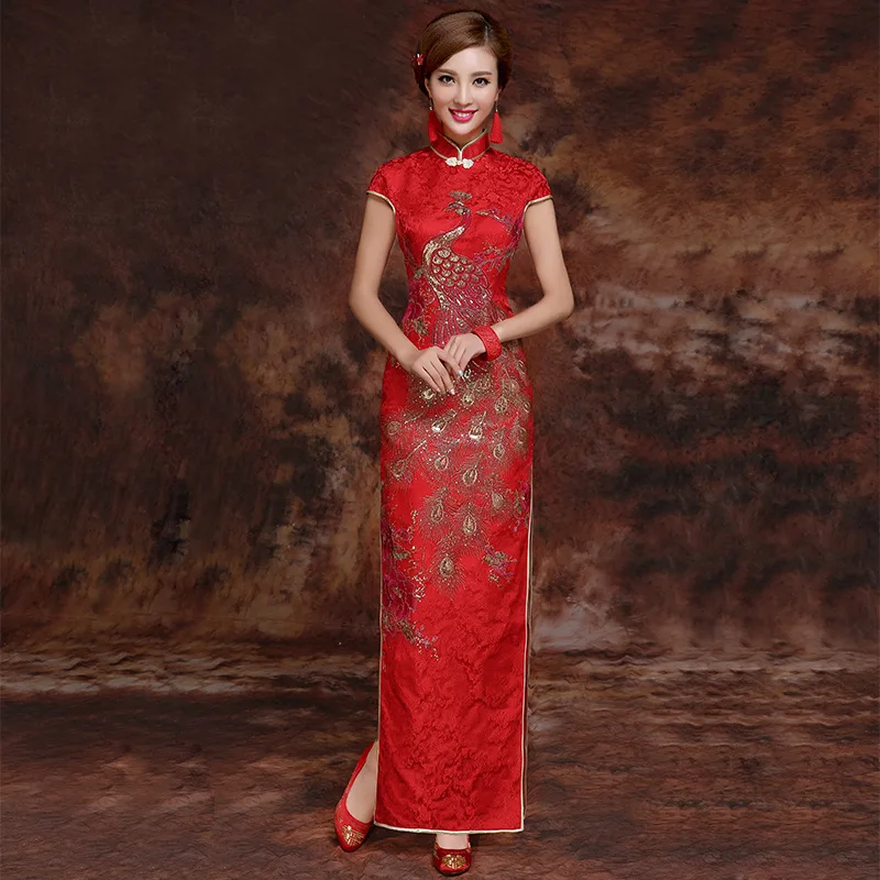 2018 New Party Cheongsam Oriental Dress Traditional Chinese Style Women Elegant Qipao Sexy Long Robe Vestido Size S-XXL
2018 New Party Cheongsam Oriental Dress Traditional Chinese Style Women Elegant Qipao Sexy Long Robe Vestido Size S-XXL