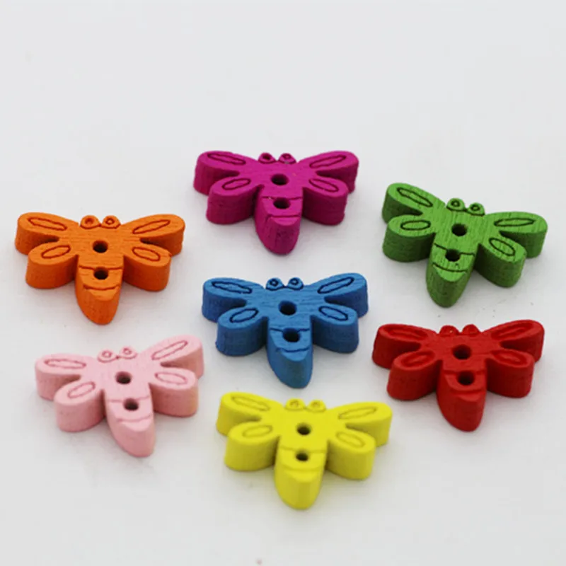 100pcs creative cartoon dragonfly colorful 2holes wood buttons 16*11mm decorative boutons fantaisie sewing decorative buttons
100pcs creative cartoon dragonfly colorful 2holes wood buttons 16*11mm decorative boutons fantaisie sewing decorative buttons
