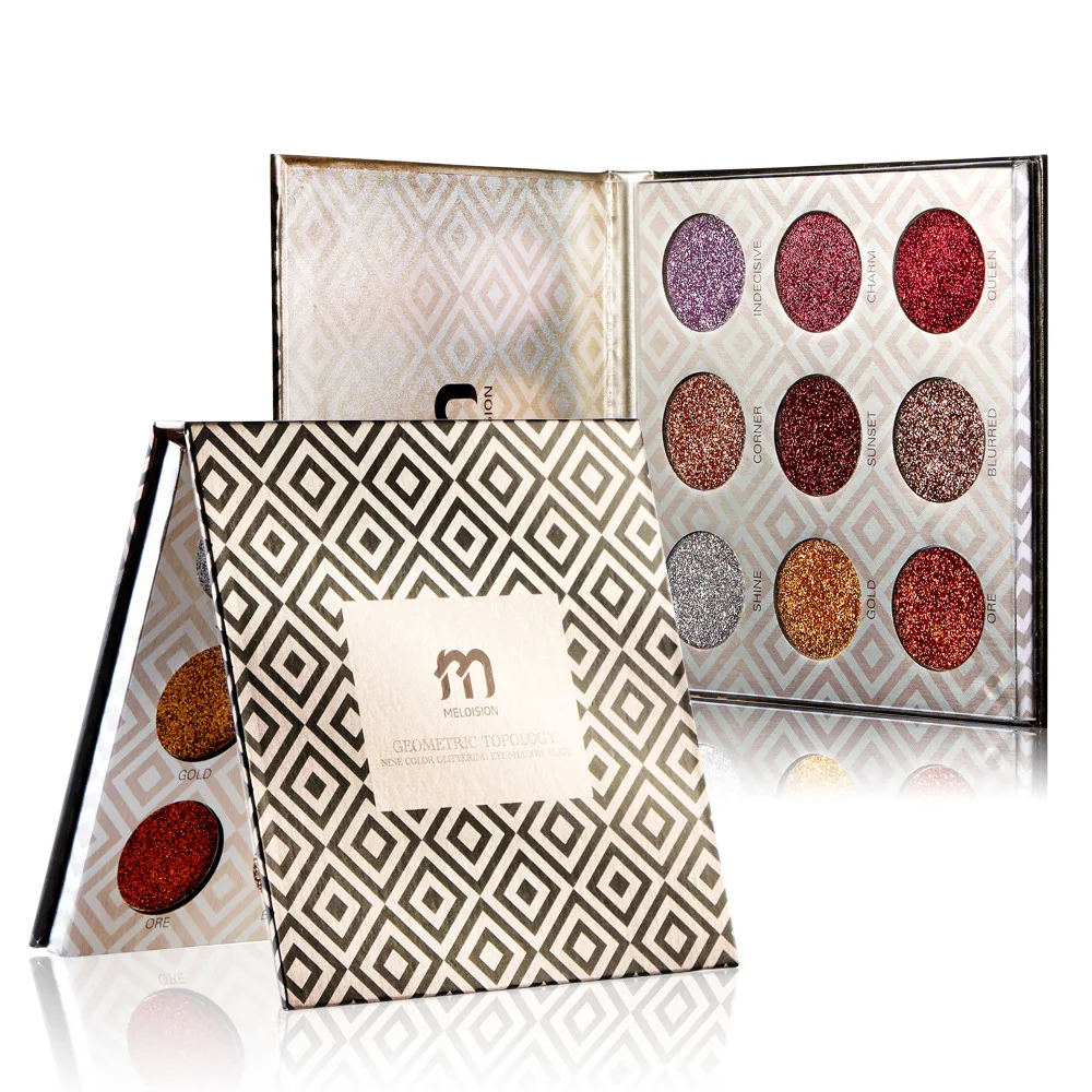 Geometric 9 Color Flash Press Eye Shadow Diamond Rainbow Palette Makeup Silky Powder Smokey Glossy Eye Shadow Palette Waterproof
Geometric 9 Color Flash Press Eye Shadow Diamond Rainbow Palette Makeup Silky Powder Smokey Glossy Eye Shadow Palette Waterproof