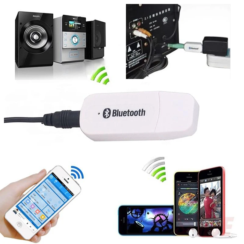 Мини USB 3 5 мм беспроводной Bluetooth приемник Кабель адаптер A2DP AUX аудио музыка стерео
