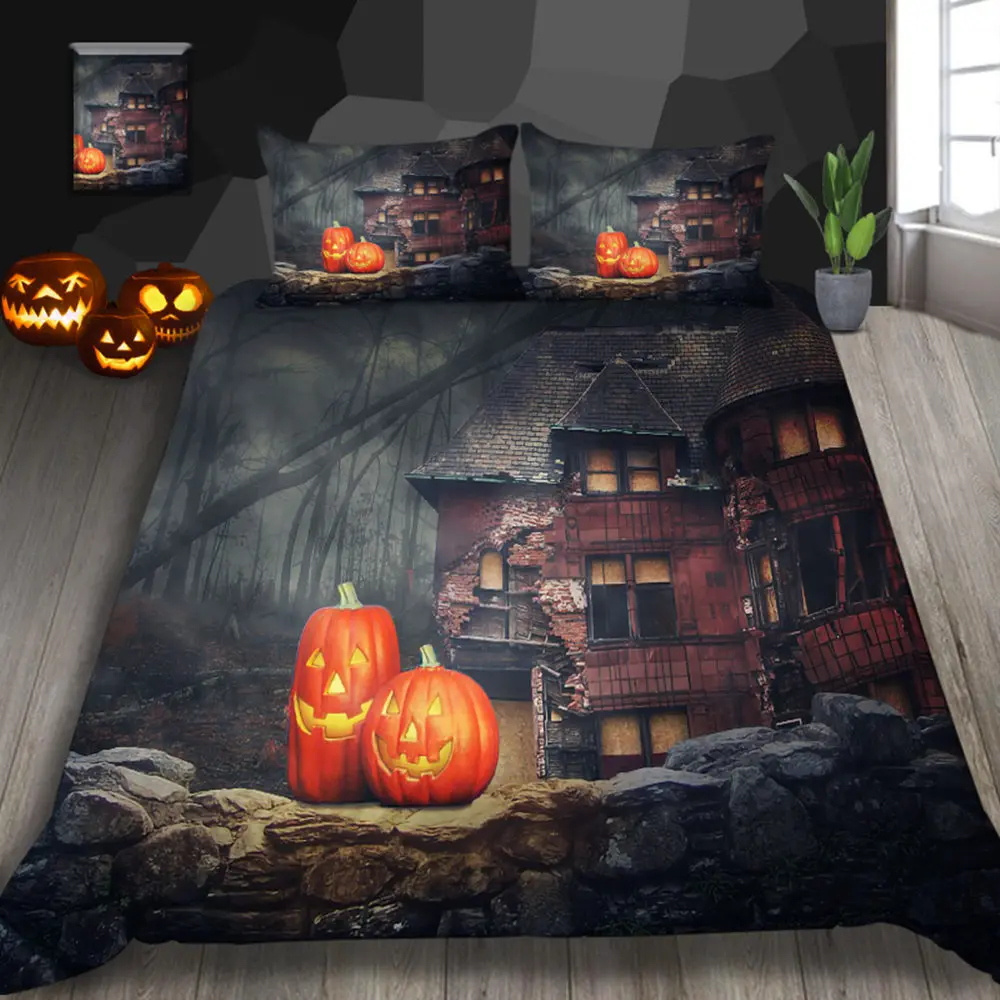 Thumbedding Night Moon Bedding Sets King Size Pumpkin Halloween Style Duvet Cover Western Festival Decoration Bed Set 3pcs
Thumbedding Night Moon Bedding Sets King Size Pumpkin Halloween Style Duvet Cover Western Festival Decoration Bed Set 3pcs