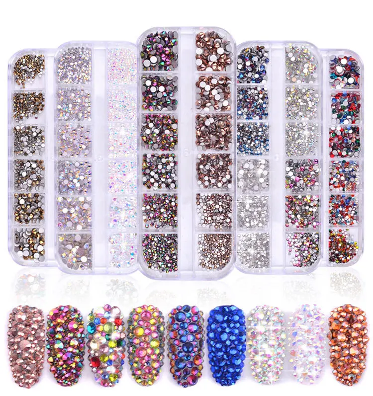1 Box Nail Art Decorations Multi Size Glass Rhinestones Mixed Colors Flat-back AB Crystal 3D Charm Gems DIY
1 Box Nail Art Decorations Multi Size Glass Rhinestones Mixed Colors Flat-back AB Crystal 3D Charm Gems DIY