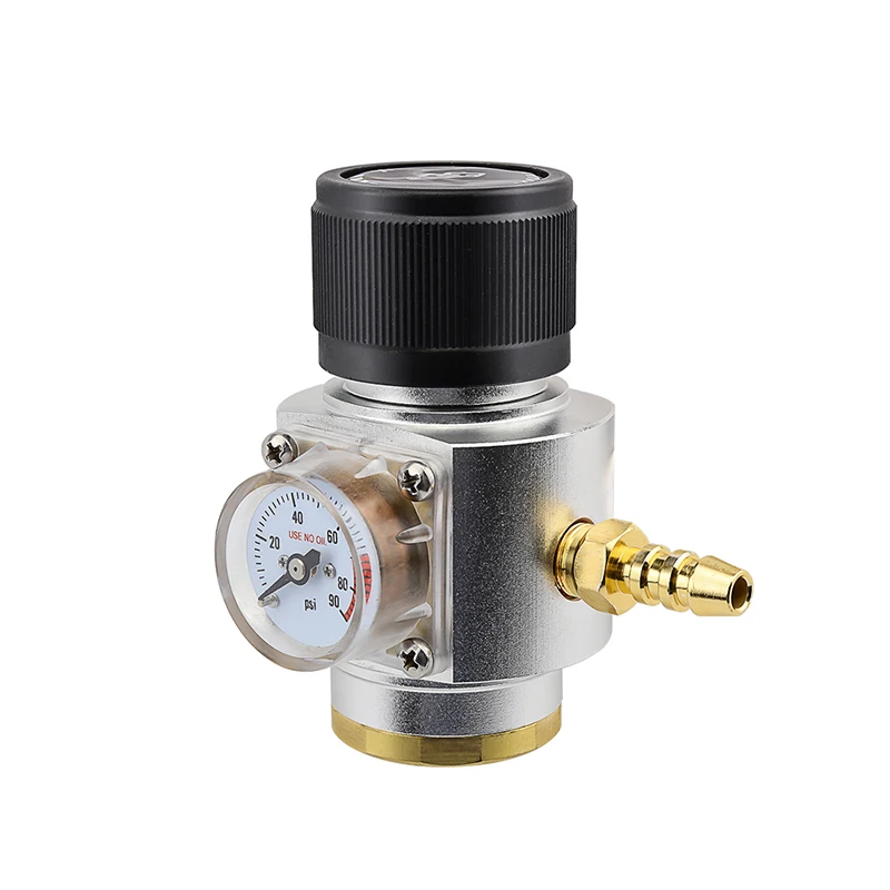 Soda CO2 Mini Gas Regulator T21*4 Thread CO2 Charger Kit 0-90 PSI Cornelius keg charger for European Draft Beer Kegerator
Soda CO2 Mini Gas Regulator T21*4 Thread CO2 Charger Kit 0-90 PSI Cornelius keg charger for European Draft Beer Kegerator