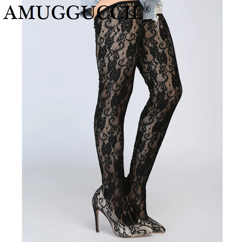 Customize Plus Big Size 34-47 Black Lace Fashion Sexy Over Knee Heel Spring Summer Girl Ladies Females Women Boots X1755
Customize Plus Big Size 34-47 Black Lace Fashion Sexy Over Knee Heel Spring Summer Girl Ladies Females Women Boots X1755