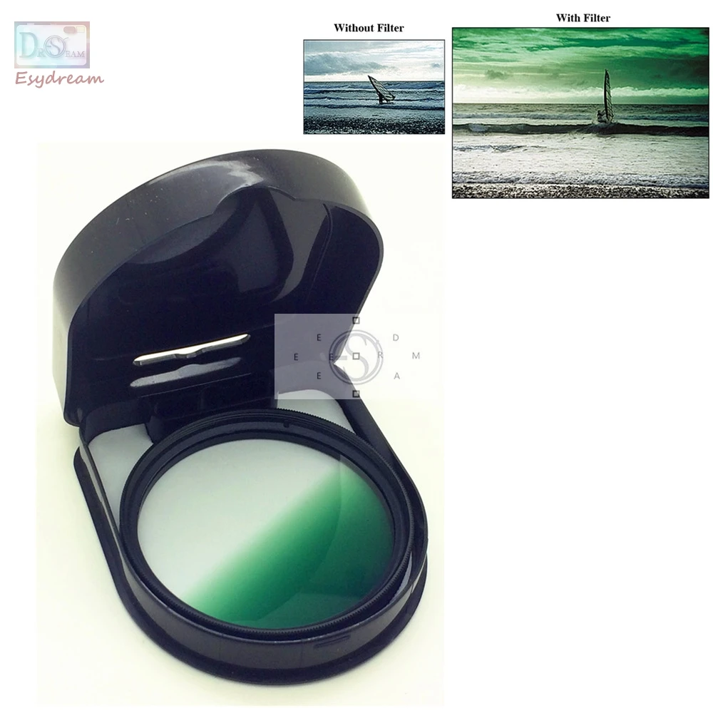 Gradient Green Color Lens Filter for Canon Nikon Camera Lenses Gradual Graduated 37 40.5 46 49 52 55 58 62 67 72 77 mm 58mm 52mm
Gradient Green Color Lens Filter for Canon Nikon Camera Lenses Gradual Graduated 37 40.5 46 49 52 55 58 62 67 72 77 mm 58mm 52mm