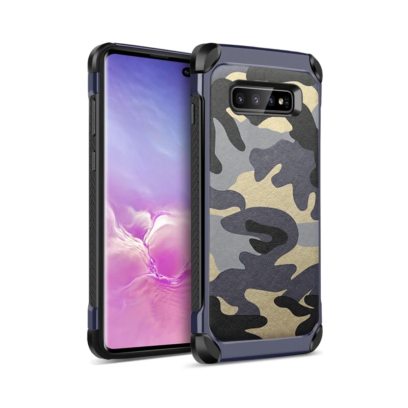 Защитный камуфляжный чехол для телефона Samsung Galaxy S10 Plus S10E s9 plus s8 2 в 1
