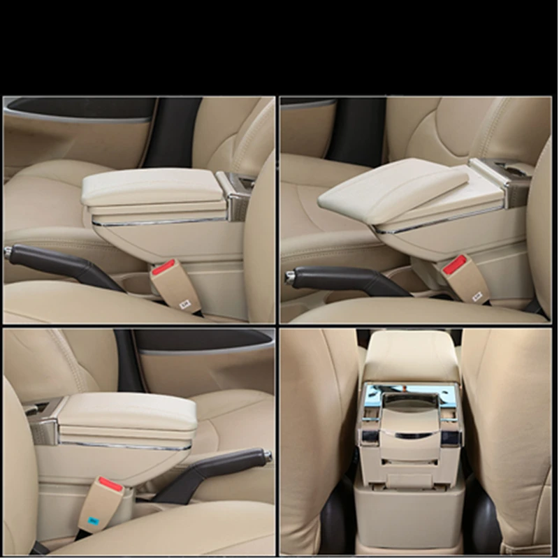 For Ford Fiesta 3 MK7 armrest box center Storage cup holder ashtray console interior car styling products auto part | Автомобили и