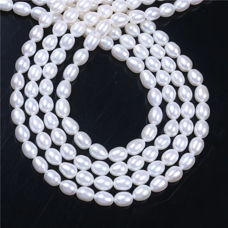 DIY AAA Wholesale White Natural Freshwater Rice Oval Pearl 6-7mm Loose Beads 16'' For Jewelry Making
DIY AAA Wholesale White Natural Freshwater Rice Oval Pearl 6-7mm Loose Beads 16'' For Jewelry Making