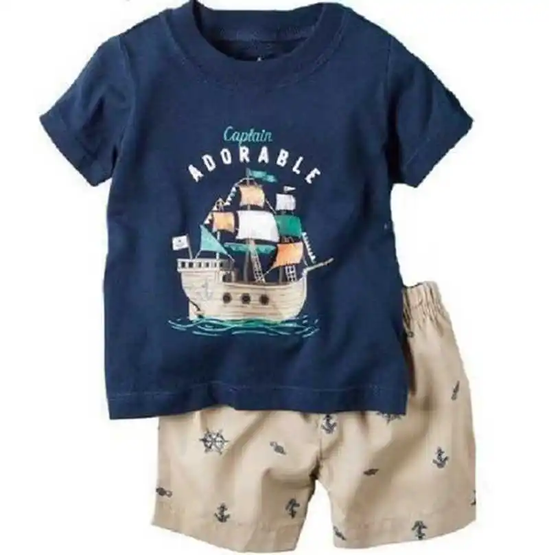 Pirate Captain Adorable Baby Boy Pajamas Suit Toddler Clothes 2-Pieces Sets Summer Sailor Cotton Tee Shirt Shorts Pants Outfits
Pirate Captain Adorable Baby Boy Pajamas Suit Toddler Clothes 2-Pieces Sets Summer Sailor Cotton Tee Shirt Shorts Pants Outfits