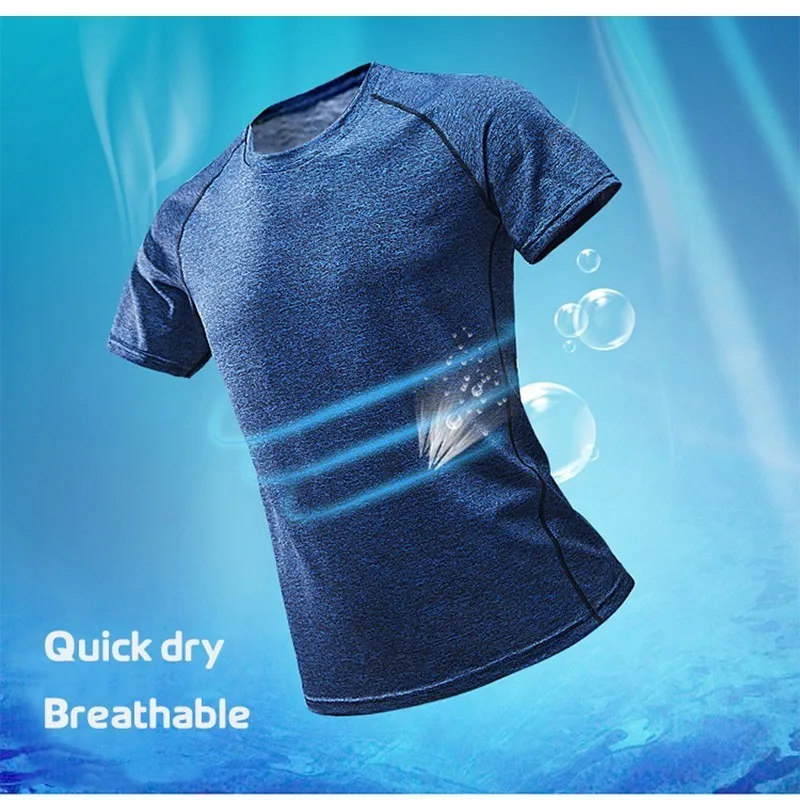 Summer Sports T-shirts Men Outdoor Running Gym Shirt Breathable Quick Dry Clothes Round Neck Pullover Printing Short SleeveTops
Summer Sports T-shirts Men Outdoor Running Gym Shirt Breathable Quick Dry Clothes Round Neck Pullover Printing Short SleeveTops