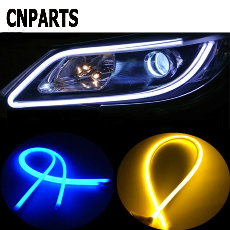 CNPARTS 60 см дневные ходовые огни Гибкие светодиодные Светодиодный светильник лампы