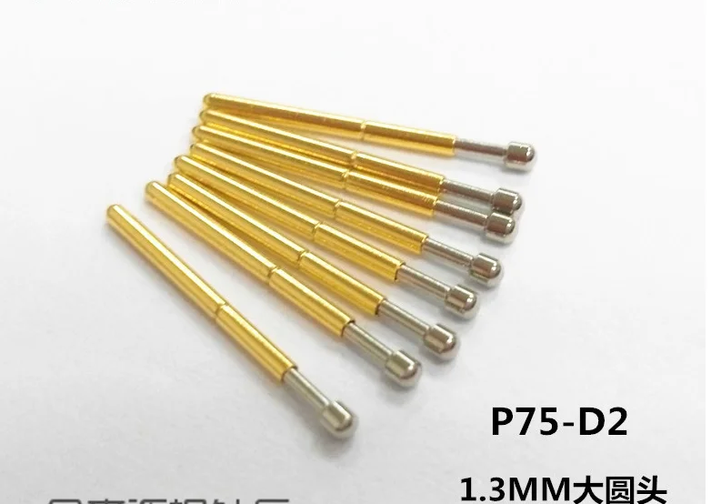 PCB precision small test probe P75-D2 (1.3MM big round head) spring test thimble 100pieces
PCB precision small test probe P75-D2 (1.3MM big round head) spring test thimble 100pieces