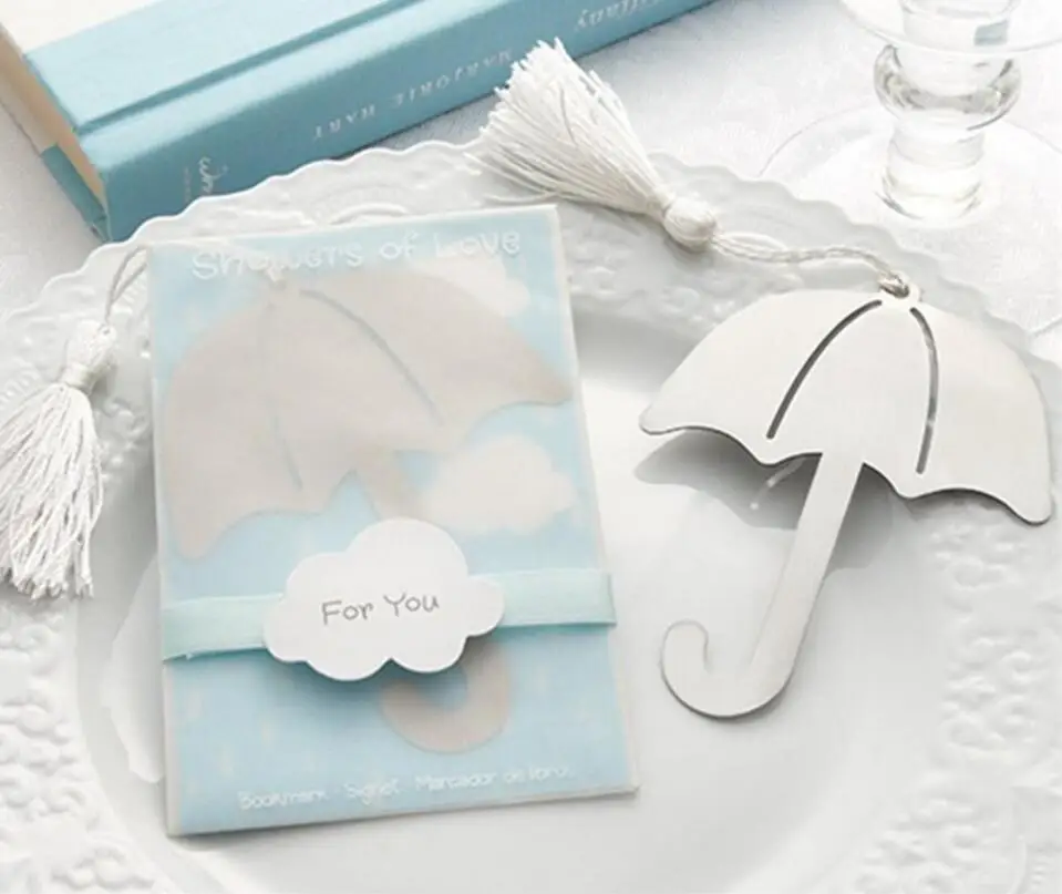 20pcs Silver Stainless Steel Umbrella Bookmark For Wedding Baby Shower Party Birthday Favor Gift souvenirs souvenir
20pcs Silver Stainless Steel Umbrella Bookmark For Wedding Baby Shower Party Birthday Favor Gift souvenirs souvenir