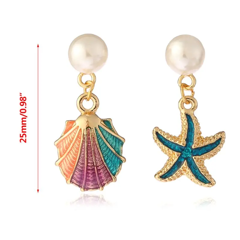 Alloy Enamel Shell Earrings Women Jewelry Charms Attract Lady Beach Party Starfish Irregular Dangle Decoration Gifts Girls
Alloy Enamel Shell Earrings Women Jewelry Charms Attract Lady Beach Party Starfish Irregular Dangle Decoration Gifts Girls