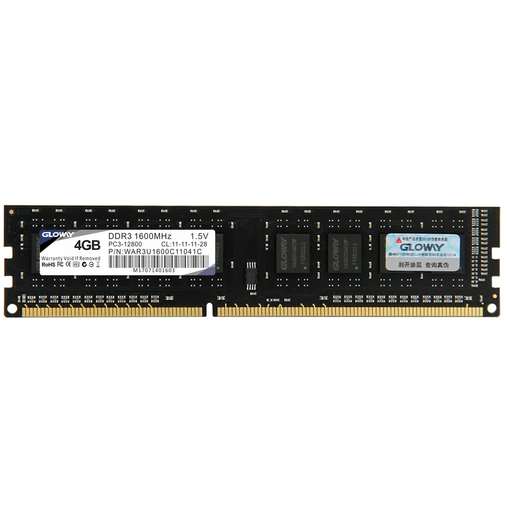 Память Gloway DDR3 для настольного компьютера 8 ГБ 4 Гб 1600 МГц совместима с 1333