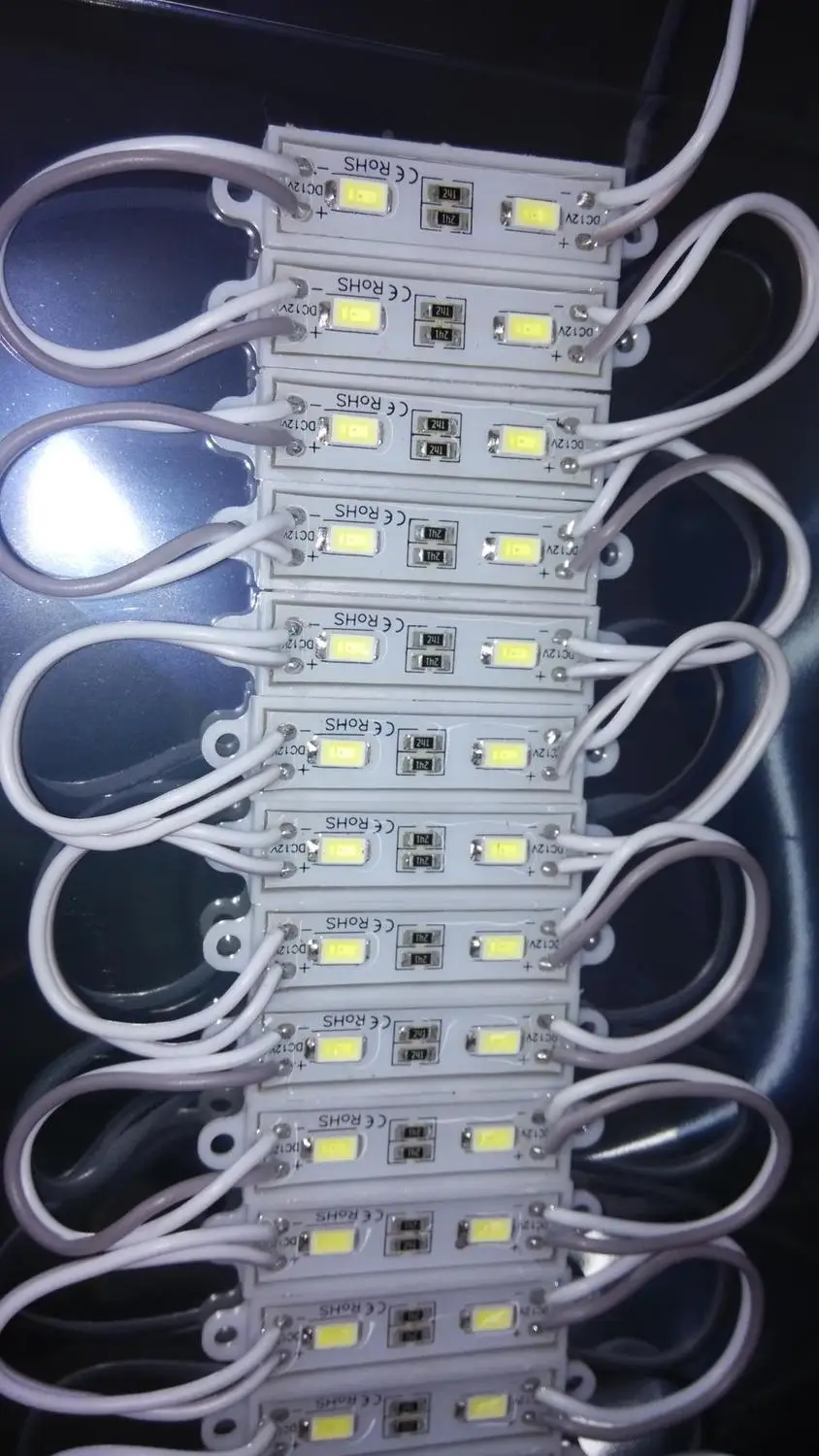 200pcs/lot SMD 5630 2smd LED Modules 20 Lumens Warm White Waterproof IP65 DC12V LED Module 5630/5730 little letter 2SMD
200pcs/lot SMD 5630 2smd LED Modules 20 Lumens Warm White Waterproof IP65 DC12V LED Module 5630/5730 little letter 2SMD