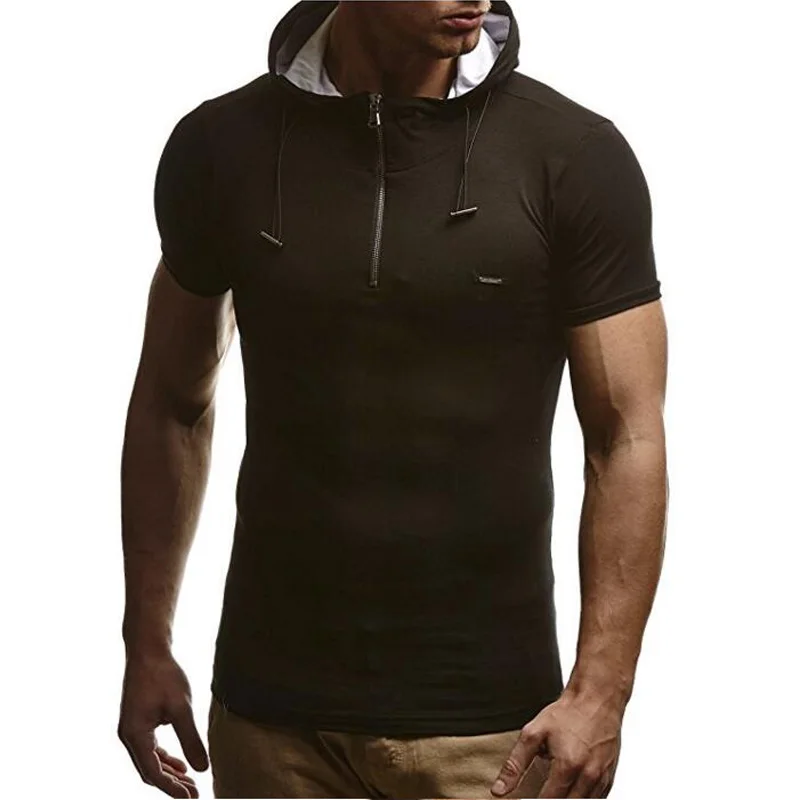 Vogue Nice Autumn Men T Shirt Fashion Mens Collar Sling T-Shirt Homme Mens Short Sleeve Hooded Splice Color Casual T-Shirt
Vogue Nice Autumn Men T Shirt Fashion Mens Collar Sling T-Shirt Homme Mens Short Sleeve Hooded Splice Color Casual T-Shirt