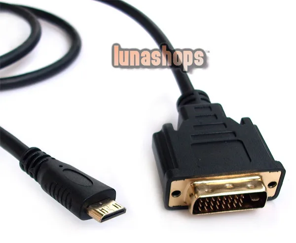 LN002146 Mini HDMI-compatible Male to DVI DVI-D 24+1 Male Cable Adapter Converter For Camera DV Phone
LN002146 Mini HDMI-compatible Male to DVI DVI-D 24+1 Male Cable Adapter Converter For Camera DV Phone