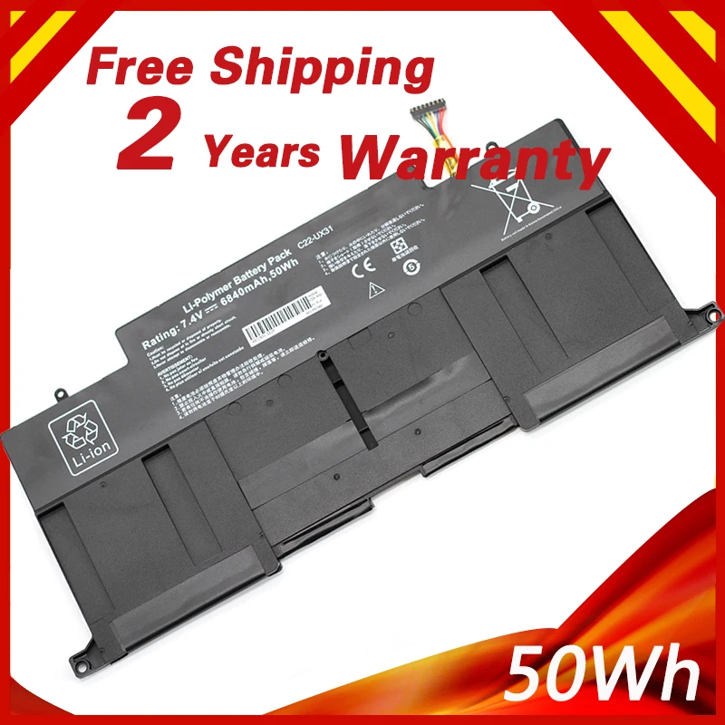 Gololoo 7.4V 50Wh laptop Battery for Asus C23-UX31 C22-UX31 C21-UX31 ZenBook UX31A UX31E Ultrabook Series
Gololoo 7.4V 50Wh laptop Battery for Asus C23-UX31 C22-UX31 C21-UX31 ZenBook UX31A UX31E Ultrabook Series