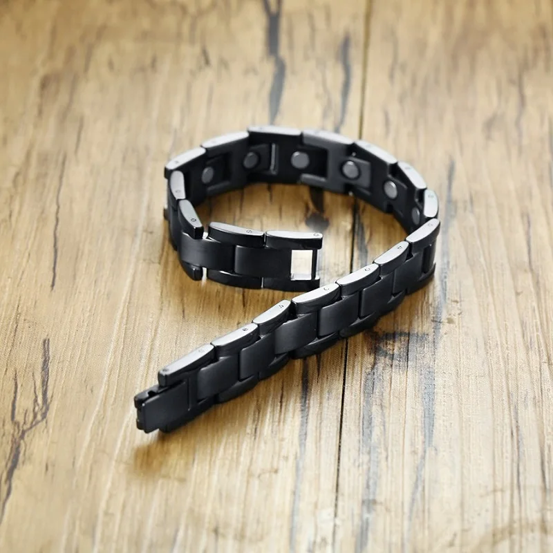 Fashion Jewelry Black Color Bracelets Mens Stainless Steel Hologram Magnet Bracelets Bangles For Man Trendy Gift
Fashion Jewelry Black Color Bracelets Mens Stainless Steel Hologram Magnet Bracelets Bangles For Man Trendy Gift