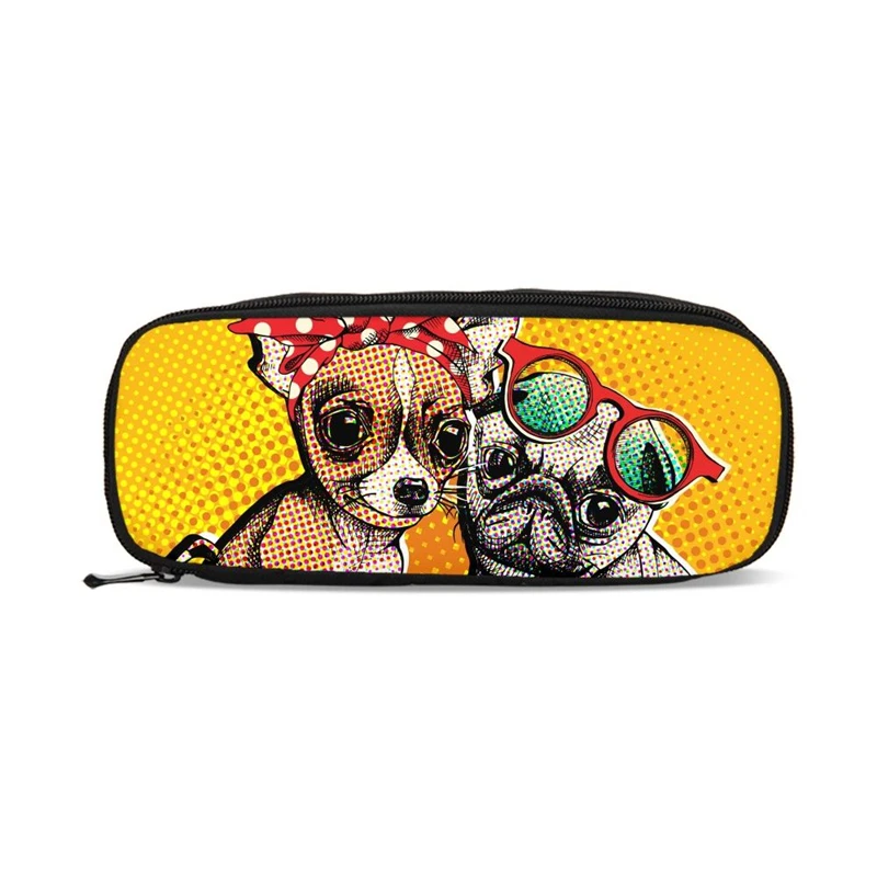 Fashion 3D French Bulldog Printed Canvas Pencil Case Girls School Writing Purses Students Office Supplies Wallets Pen Bag Kids
Fashion 3D French Bulldog Printed Canvas Pencil Case Girls School Writing Purses Students Office Supplies Wallets Pen Bag Kids