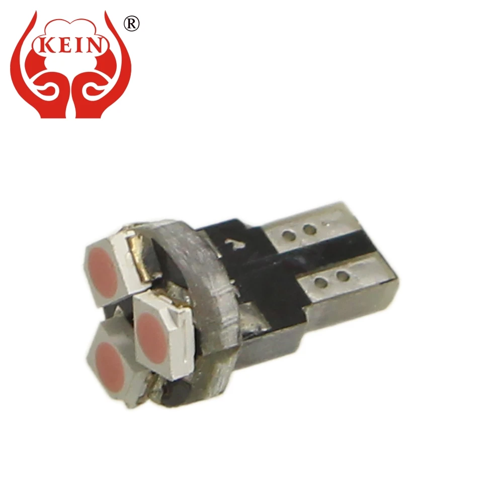 KEIN 10 шт. led t5 w3w лампа 3smd 3528 светодиодный световой индикатор автомобиля Приборная