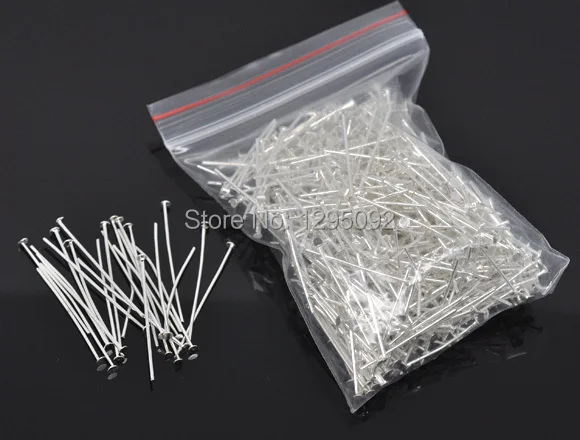 200Pcs Flat Head Pins Alloy Silver Plated Jewelry DIY Findings Charms 35x0.7mm (21gauge)
200Pcs Flat Head Pins Alloy Silver Plated Jewelry DIY Findings Charms 35x0.7mm (21gauge)